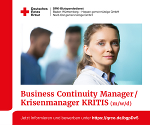 Stellenanzeige Business Continuity Manager BCM- und Krisenmanager (m/w/d) KRITIS