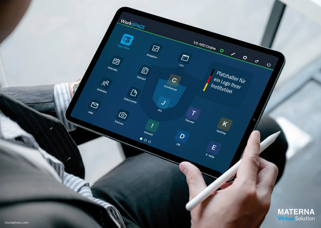 Im Business-Kontext genutztes Tablet